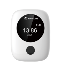 Wireless Personal Radiation Dosimeter with Bluetooth Connectivity, 100 Hours Battery Life, and Si-PM Detector Material