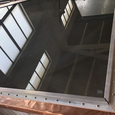 2 Glasses Rf Shielded Windows For Mri Shielding Brass Mesh Inside