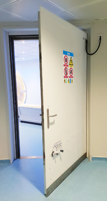 Chiusura elettromagnetica colore personalizzato Bianco RF Porta di protezione per la sala macchine MRI