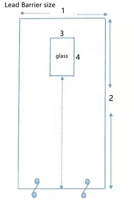 radiologia di radioprotezione X Ray With Lead Glass In dello schermo dello schermo del cavo 1mmpb