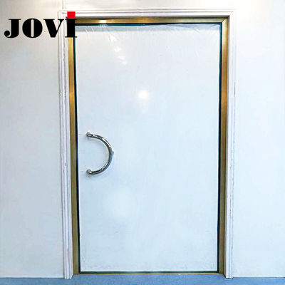 Porta schermata RF per sala MRI ospedaliera con isolamento da 100 dB e serrature elettromagnetiche o meccaniche in bianco