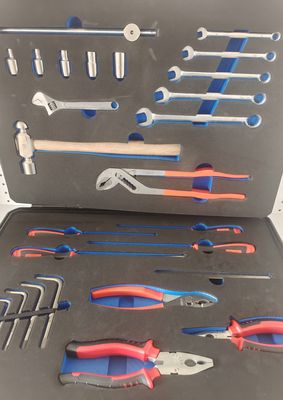 Kit di attrezzi portatili non magnetici attrezzi professionali in argento nero adatti alla risoluzione dei problemi e alla manutenzione dell'elettronica