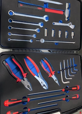 26 pezzi kit di utensili in titanio con custodia di plastica dura