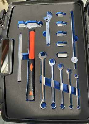 Kit utensili non magnetici in lega di titanio ad alta purezza 90%+ con presa ergonomica di gomma morbida per la manutenzione sicura in RMN