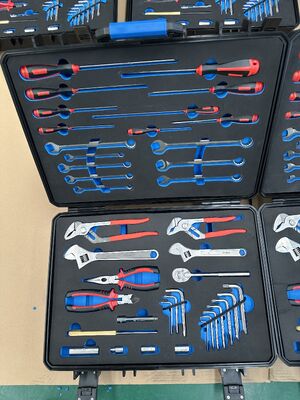Kit di utensili non magnetici non ferrosi con custodia di plastica dura progettata per l'organizzazione e la protezione degli utensili durante il trasporto
