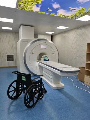 Sedia a rotelle non magnetica con capacità di carico di 120 kg, ruote in gomma non magnetiche e ruote universali per ambienti MRI