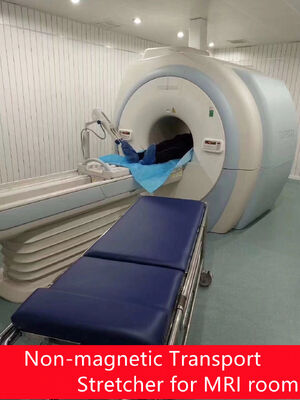 Barella non magnetica in lega di alluminio amagnetica per scansioni MRI e TC con portata di 200 Kg