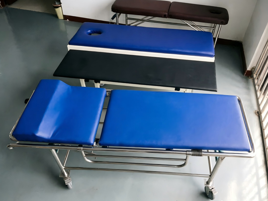 Carrello di trasferimento MRI per barella leggera non magnetica con lega di alluminio non magnetica per scansioni MRI e TC