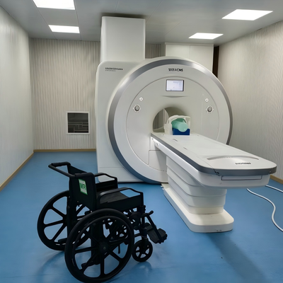 Sedia a rotelle non magnetica pieghevole con altezza dello schienale di 45 cm, adatta per sale MRI da 3,0 T, che migliora l'efficienza e la sicurezza dei trasporti