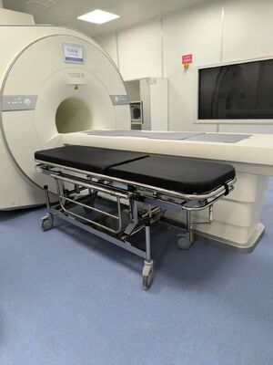 Foldable Non Magnetic Medical Stretcher Designed for MRI Room Lightweight Portable and Durable Patient Transport Solution