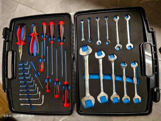 Kit di strumenti non magnetici ad alta resistenza dotato di strumenti in titanio e custodia in plastica rigida che garantisce sicurezza nelle aree sensibili magnetiche