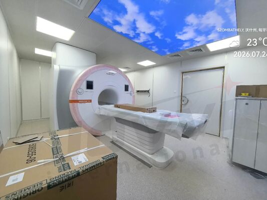 Gabbia di schermatura per risonanza magnetica RF con pannelli di schermatura in rame