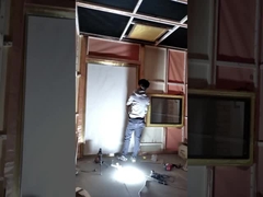 Finestra di schermatura per risonanza magnetica con rete trasparente per camera di risonanza magnetica