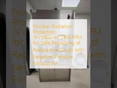 Protezione dalle radiazioni nucleari JVVMEG-HCD80-RFM per il riimballaggio sicuro di droghe radioattive con aria di scarico a pressione negativa