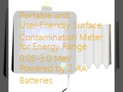 Misuratore di contaminazione superficiale portatile e facile da usare per la gamma di energia 0,05-3,0 MeV alimentato da 2 batterie AA